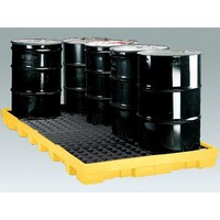Eagle Manufacturing Company 1688 Eagle 8-Drum Polyethylene Low Profile Spill Containment Platform With 90 Gallon Secondary Spill